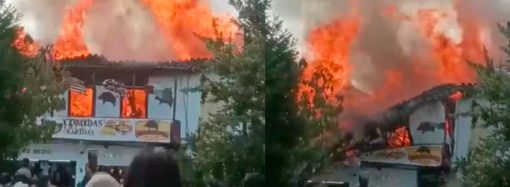 Incendio en el parque de Rionegro deja siete locales calcinados